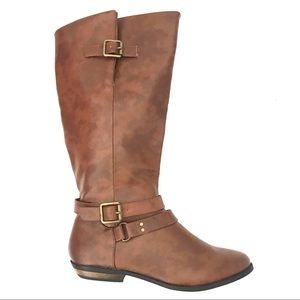Madden Girl Adjustable Eventt Flat Tall Boots 7